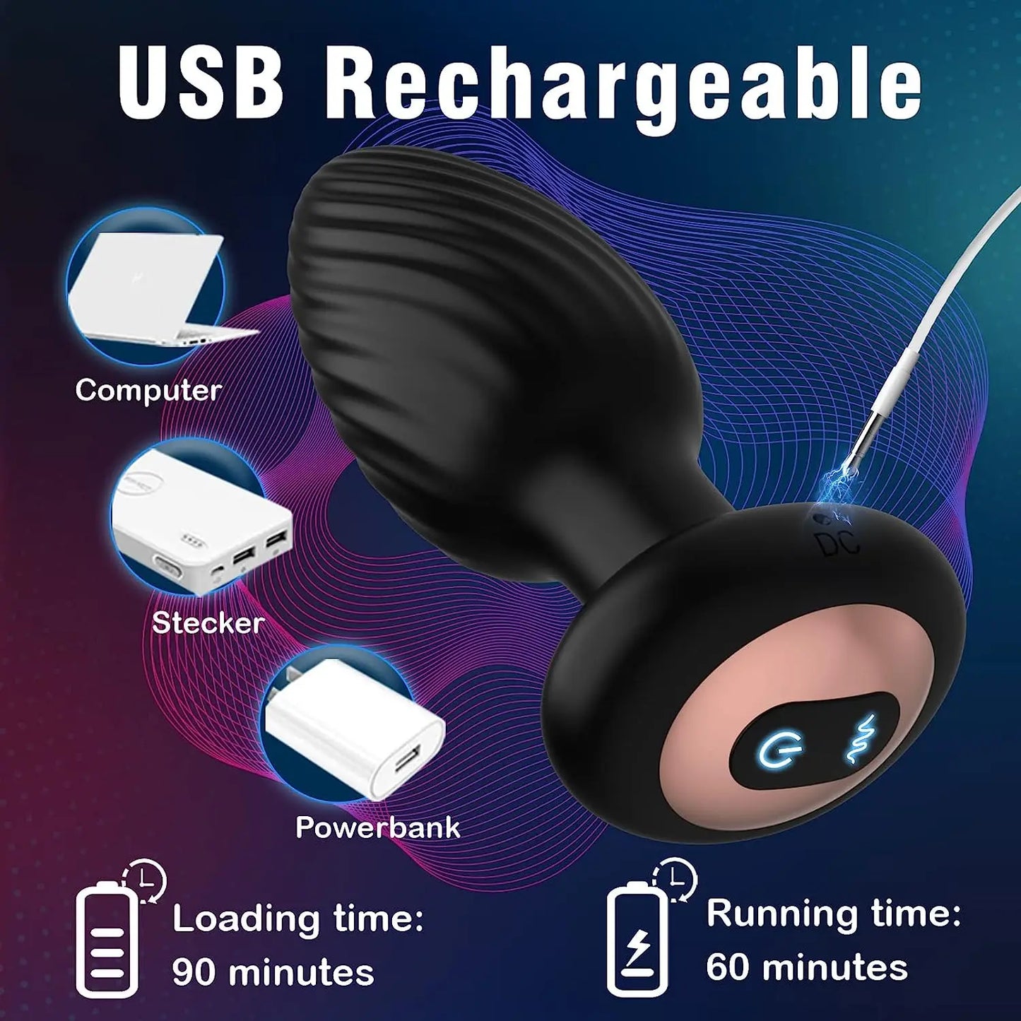 PleasurePivot Pro: 360° Vibrating Anal Plug