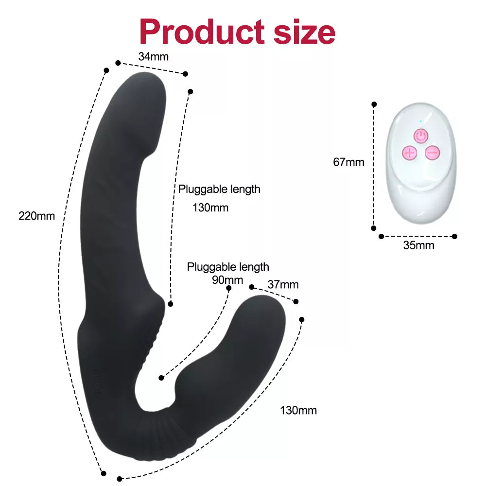 Intimate Harmony: Strapless Pleasure Dildo Vibrator
