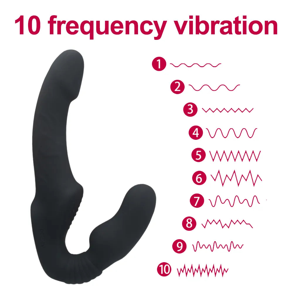 Intimate Harmony: Strapless Pleasure Dildo Vibrator
