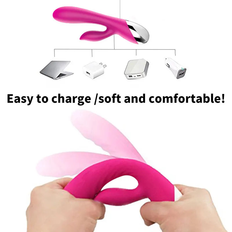 G-Force Bliss 10-Speed Rechargeable Rabbit Vibrator