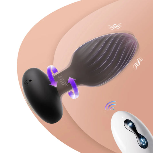 PleasurePivot Pro: 360° Vibrating Anal Plug