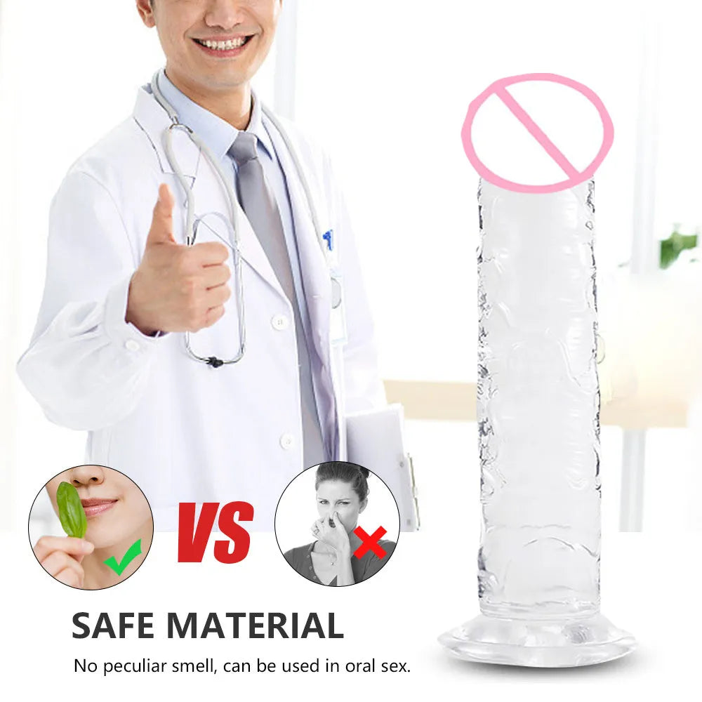 Sensual Surge Realistic Jelly Dildo