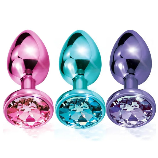Foxy Jewel Anal Plug Set with Fox Tail