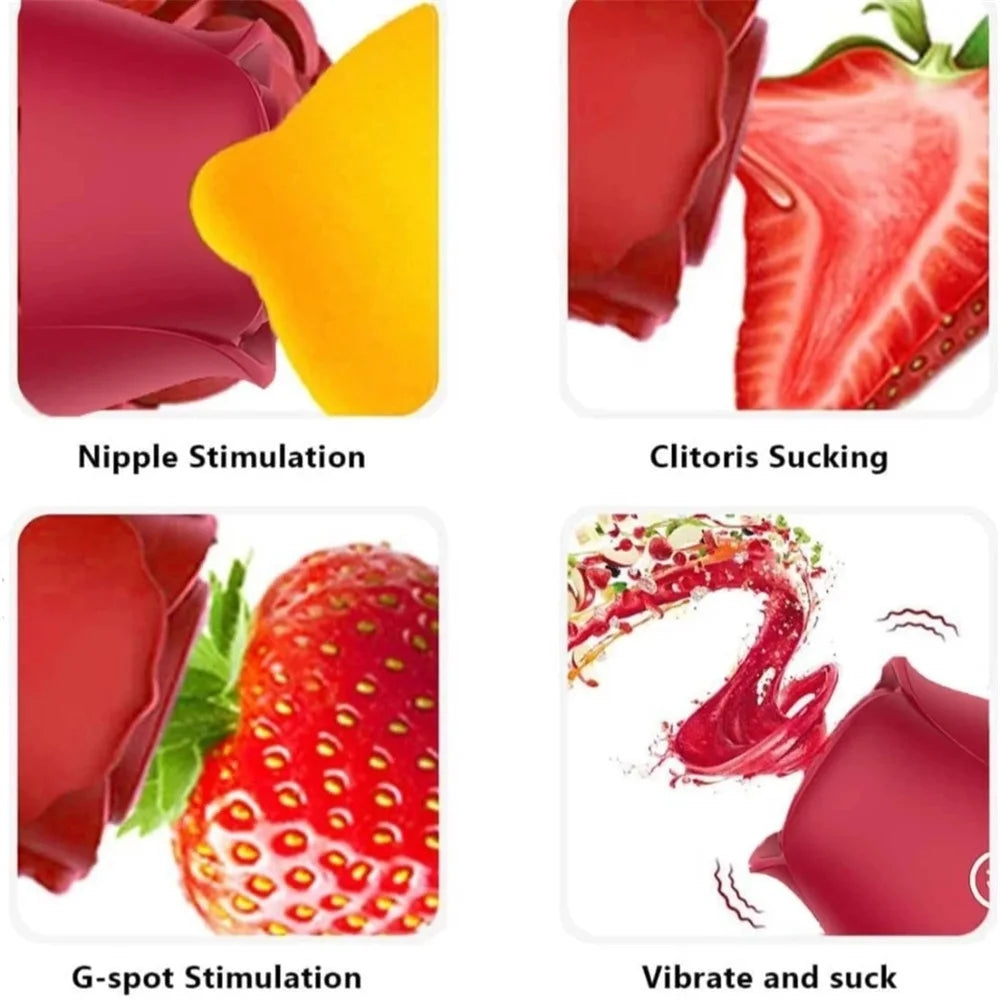 Silent Bloom Rose Vibrator Toy