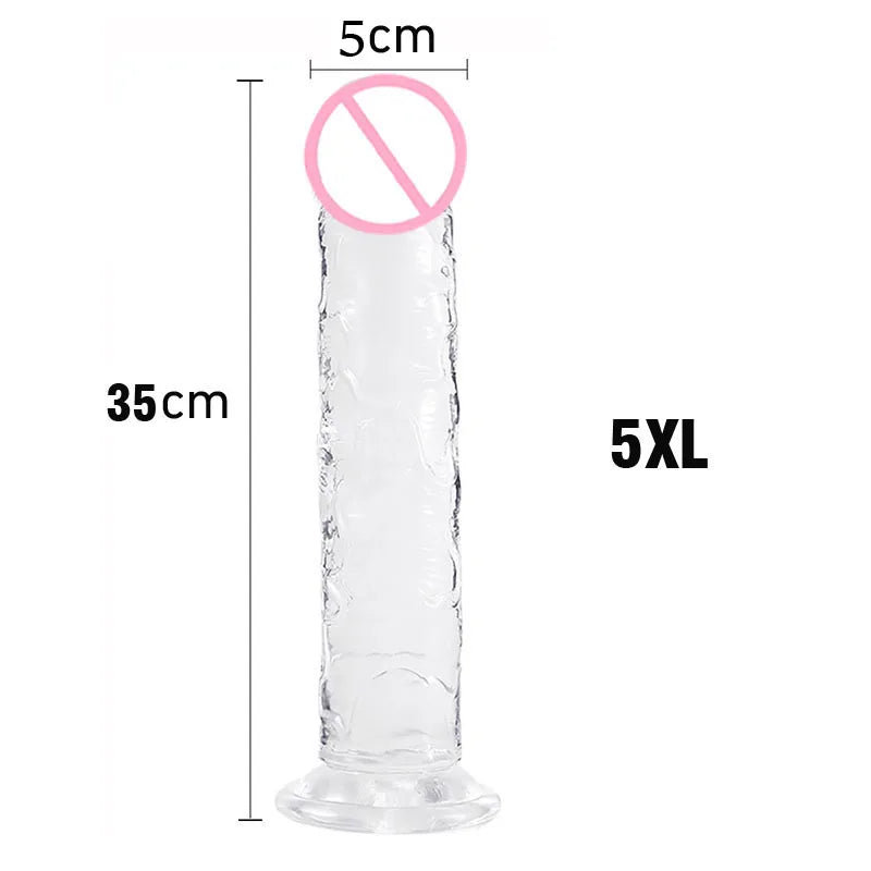 Sensual Surge Realistic Jelly Dildo