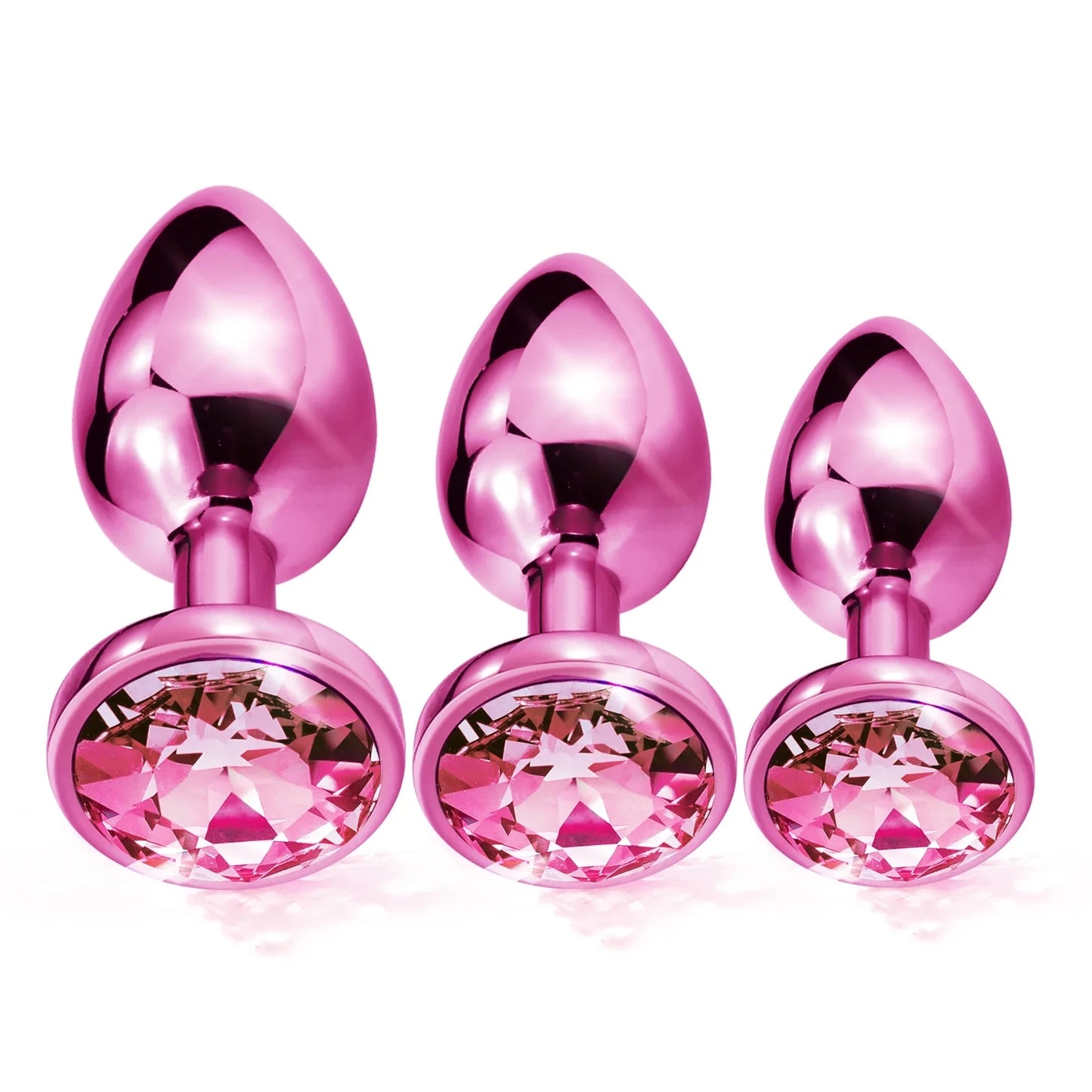 Foxy Jewel Anal Plug Set with Fox Tail