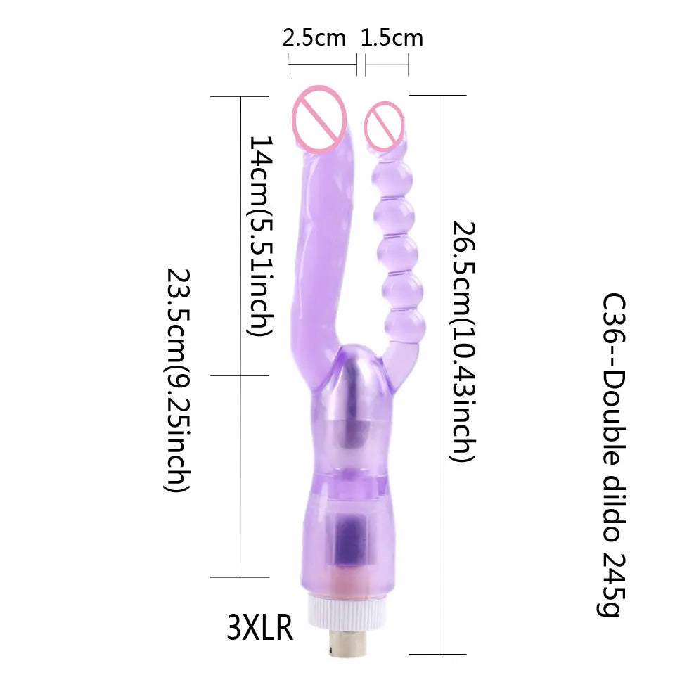 LoveMatic 3XLR: Playful Suction Cup Dildo Attachments