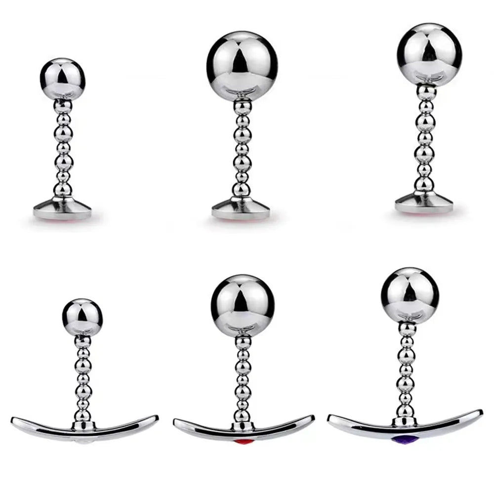 Gemstone Explorer: Elegant Metal Anal Plug for All-Day Pleasure