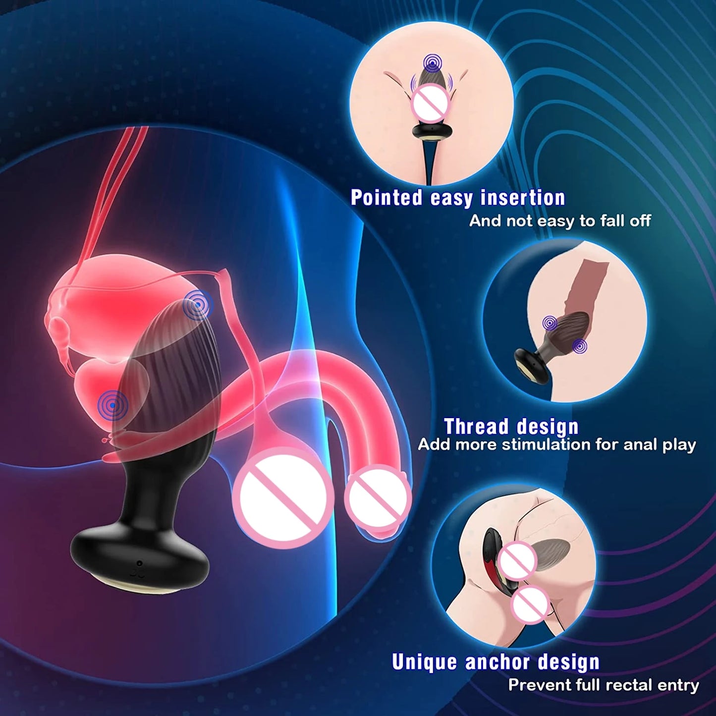 PleasurePivot Pro: 360° Vibrating Anal Plug
