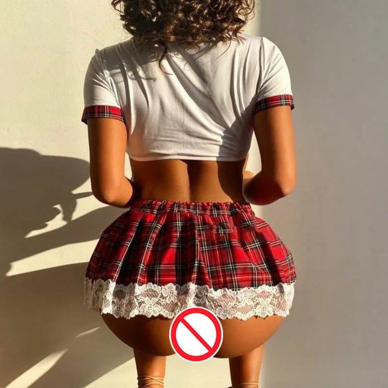 Playful Classmate Lingerie Ensemble
