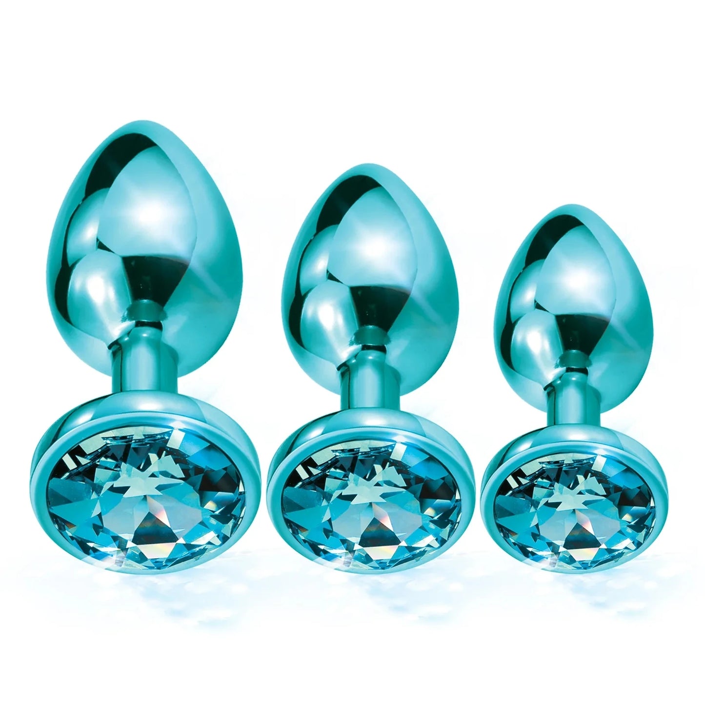 Foxy Jewel Anal Plug Set with Fox Tail