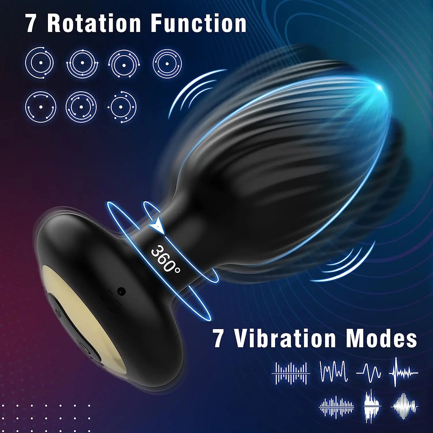 PleasurePivot Pro: 360° Vibrating Anal Plug